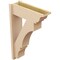 Ekena Millwork 7 1/2-in W x 22-in D x 34-in H Balboa Trad Rough Cedar Woodgrain TimberThane Outlooker, Primed Tan OUTUR075X22X34BOA04RCPR - alternate 4
